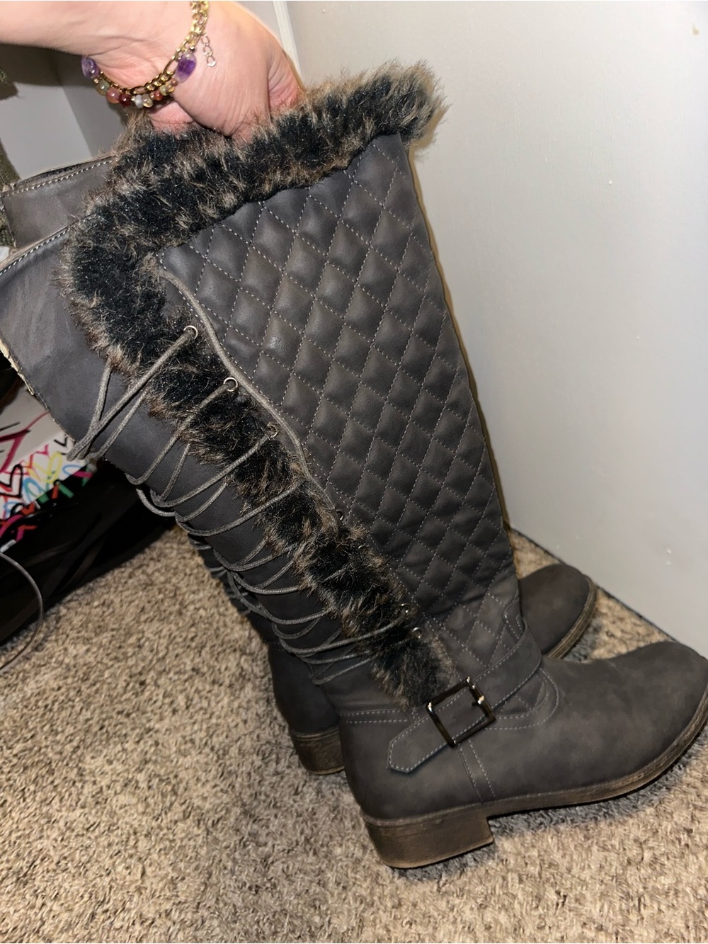 JustFab Delphine Knee High Boots